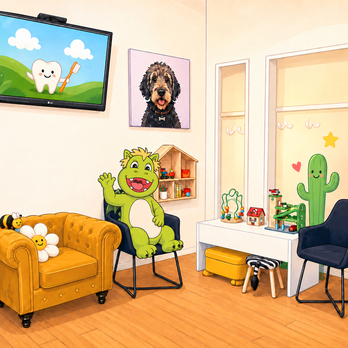 Kids-first Praxis für Kinderzahnheilkunde in Miesbach unser Spielzimmer Wartezimmer